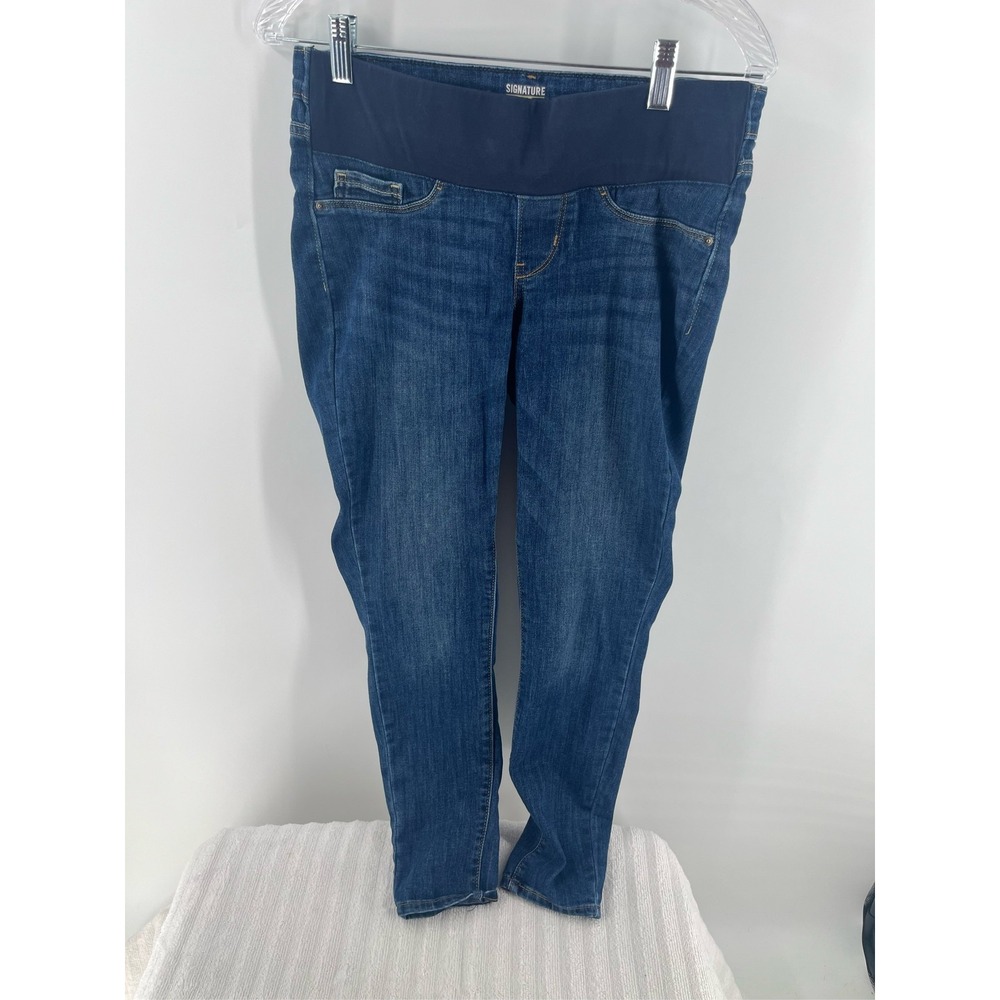 Signature by Levi Strauss Gold Label Maternity Skinny Jeans Dark Wash Size S